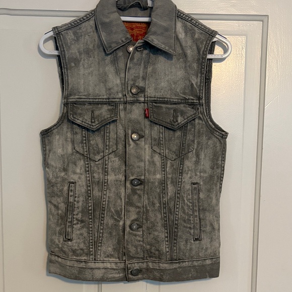 Levi's Jackets & Blazers - Vintage 90s Levi's Charcoal Denim Vest